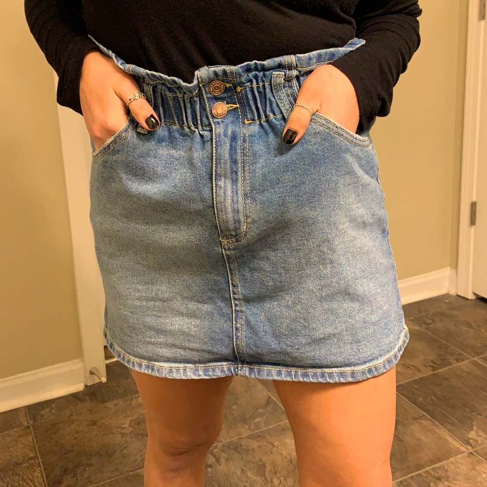 Wild Fable Jean Paper Bag Skirt